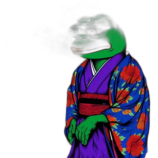 mask, dragon, jacket, staff transparent PNG cut-out