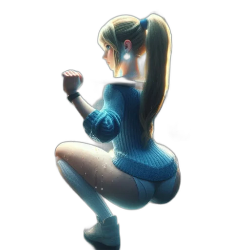 dress, robot, bottle, staff transparent PNG cut-out