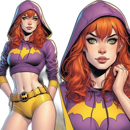 comic book art, concept art, cartoon, fantasy art transparent PNG cut-out