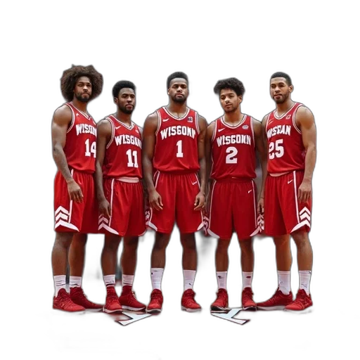 wisconsin, basketball, team, big transparent PNG cut-out