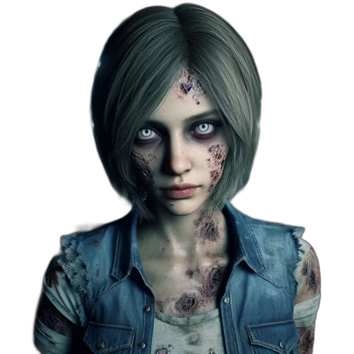 face, concept art, photorealistic, comic book art transparent PNG cut-out