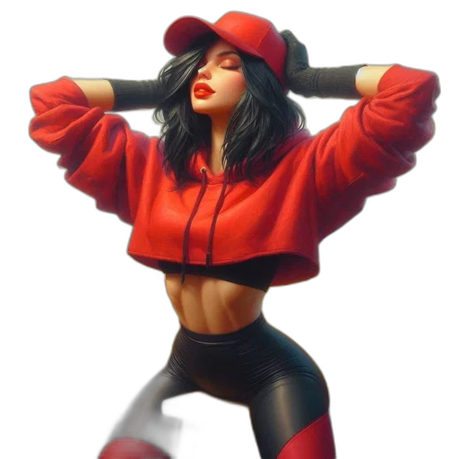 jacket, hat, concept art, 3d render transparent PNG cut-out
