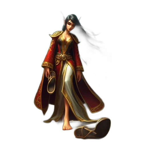 staff, dress, sword, jewelry transparent PNG cut-out