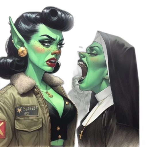 comic book art, concept art, fantasy art, outer space transparent PNG cut-out