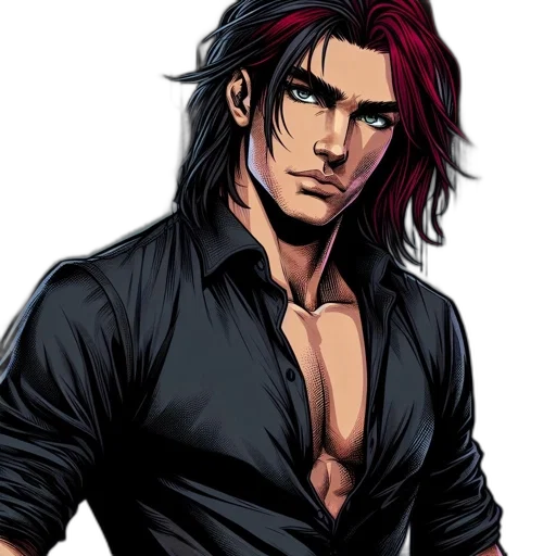 comic book art, cartoon, concept art, anime transparent PNG cut-out