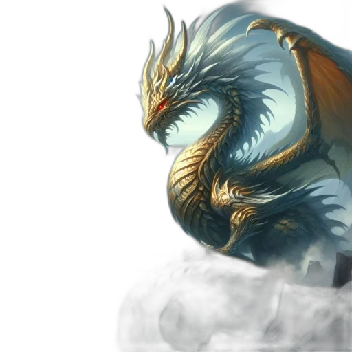 dragon, creature, mask, fantasy art transparent PNG cut-out