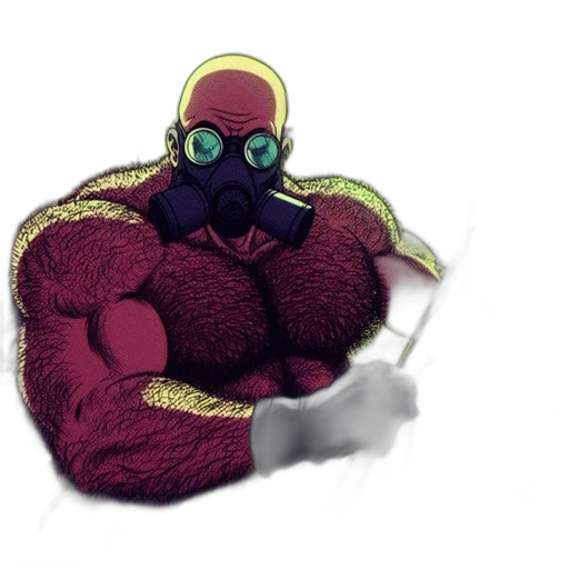 creature, robot, mask, jacket transparent PNG cut-out