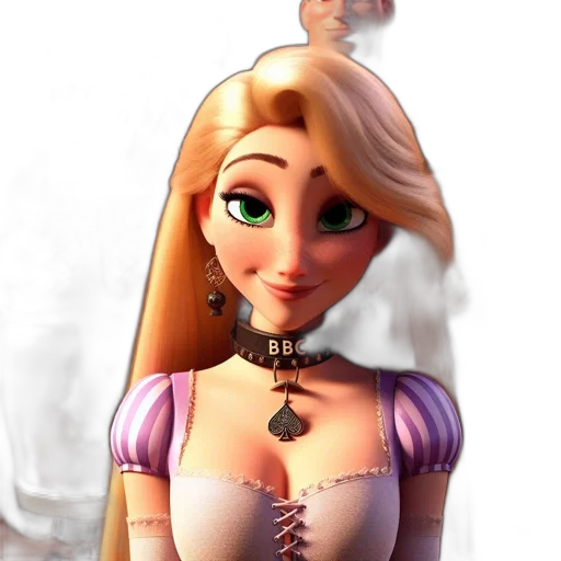 dress, jewelry, staff, face transparent PNG cut-out