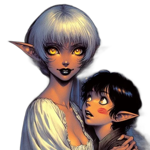 fantasy art, concept art, comic book art, pixel art transparent PNG cut-out