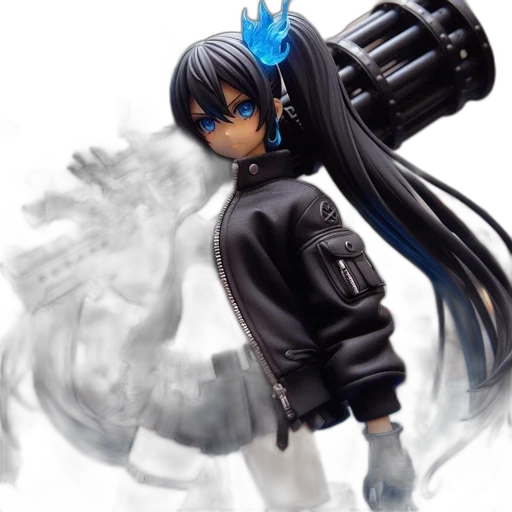 weapon, jacket, staff, robot transparent PNG cut-out