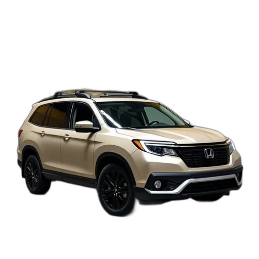 car, beige, suv, parked transparent PNG cut-out