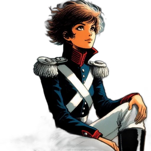 jacket, staff, comic book art, concept art transparent PNG cut-out