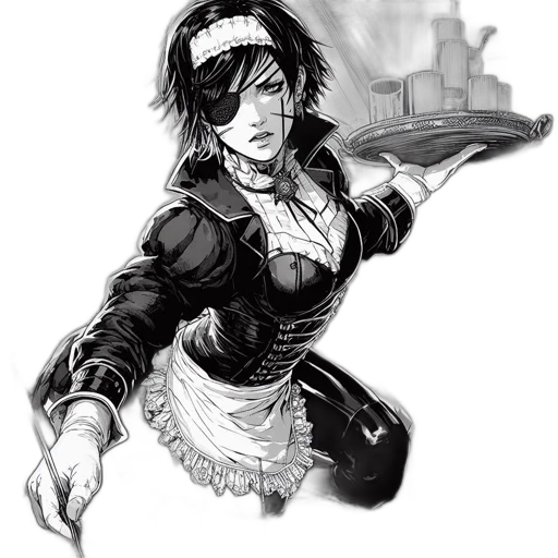 dress, staff, comic book art, fantasy art transparent PNG cut-out