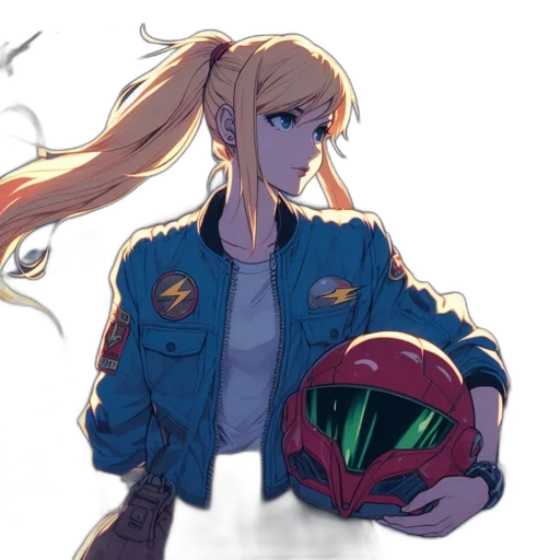 jacket, robot, weapon, crown transparent PNG cut-out