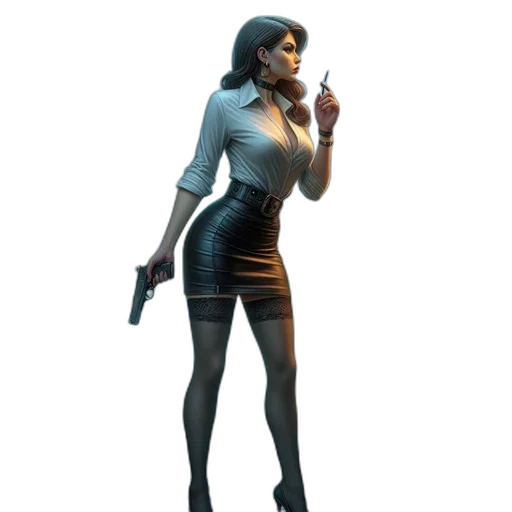 staff, weapon, concept art, 3d render transparent PNG cut-out