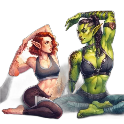 fantasy art, concept art, comic book art, pixel art transparent PNG cut-out