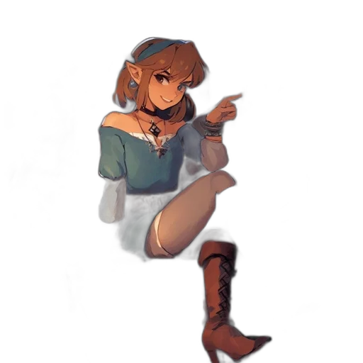 staff, weapon, dress, face transparent PNG cut-out