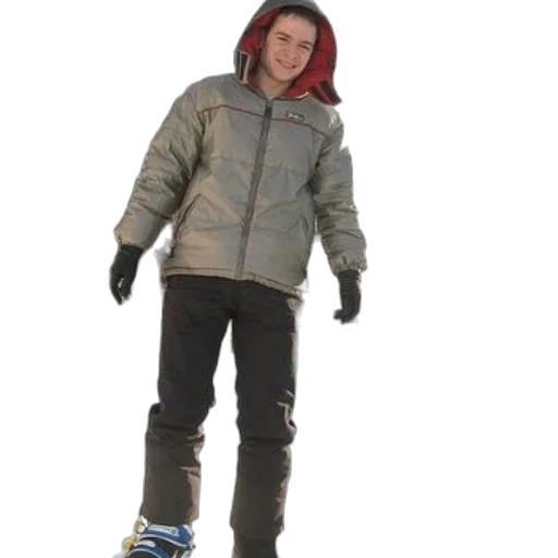 jacket, creature, face, staff transparent PNG cut-out