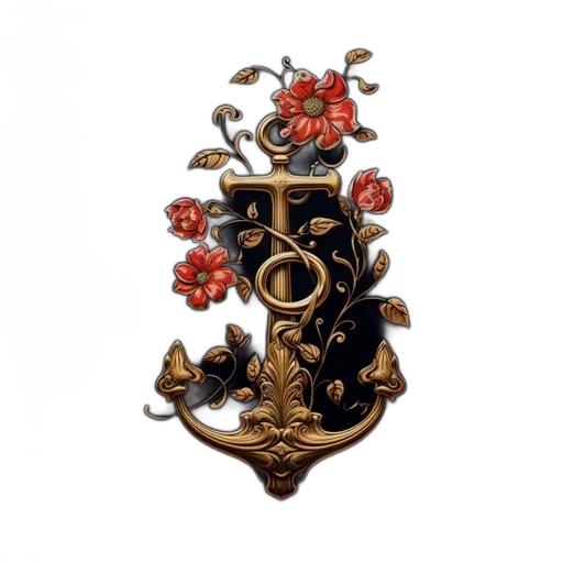crown, jewelry, staff, flower transparent PNG cut-out