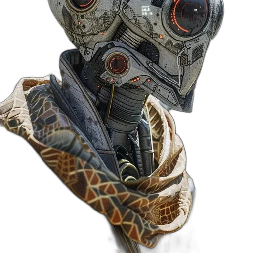 mask, robot, creature, face transparent PNG cut-out