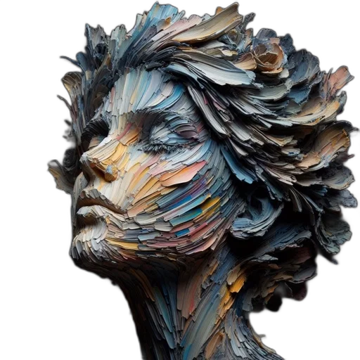 face, mask, hair, crown transparent PNG cut-out