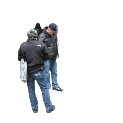 jacket, hat, umbrella, staff transparent PNG cut-out