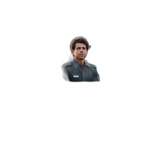 staff, jacket, hair, face transparent PNG cut-out