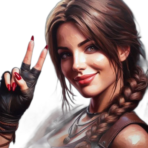 face, fantasy art, photorealistic, concept art transparent PNG cut-out