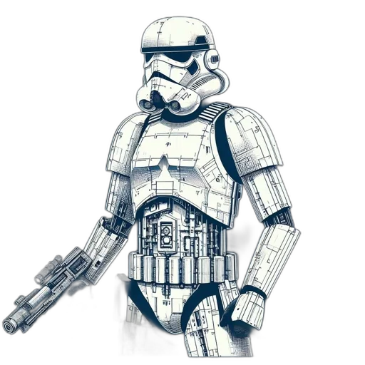 robot, concept art, comic book art, fantasy art transparent PNG cut-out