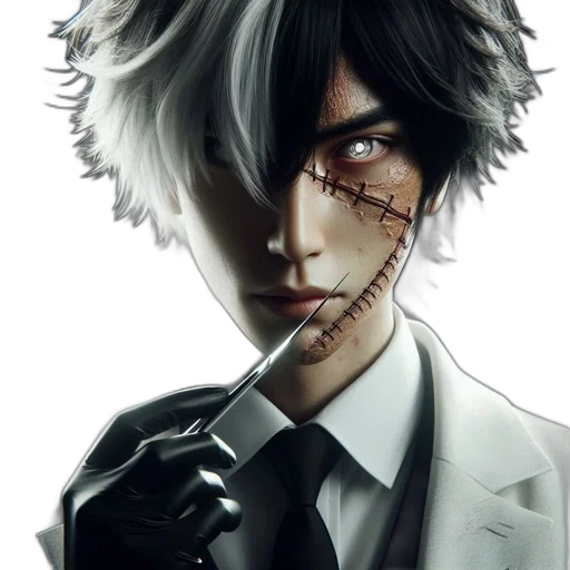 face, mask, weapon, concept art transparent PNG cut-out