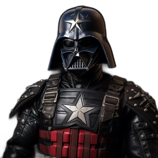 mask, comic book art, concept art, 3d render transparent PNG cut-out
