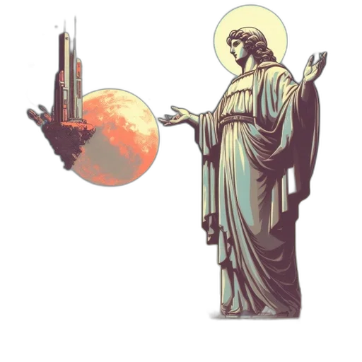 staff, sword, concept art, vaporwave transparent PNG cut-out