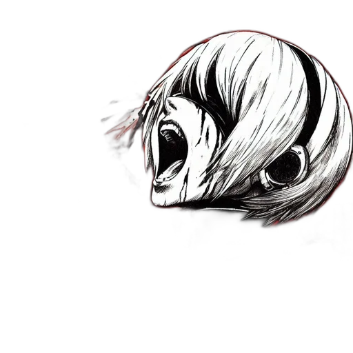mask, creature, hair, face transparent PNG cut-out