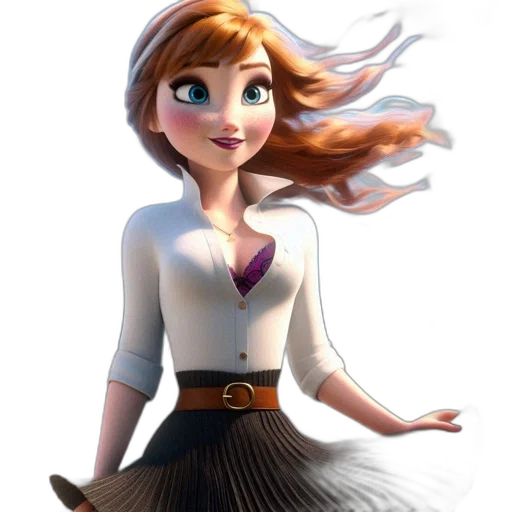 dress, staff, hair, face transparent PNG cut-out