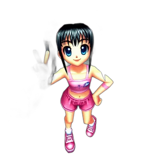 dress, 3d render, cartoon, anime transparent PNG cut-out