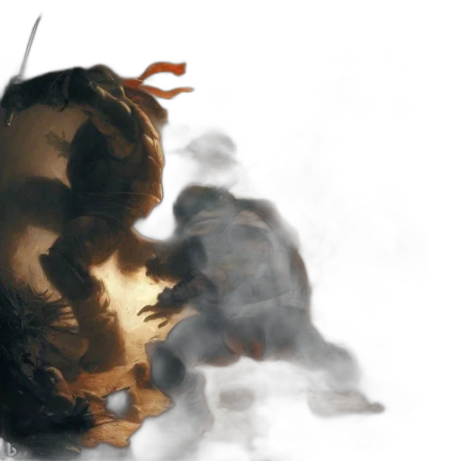 mask, creature, dragon, sword transparent PNG cut-out