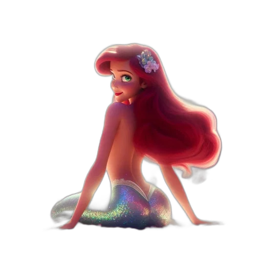 dress, creature, hair, crown transparent PNG cut-out
