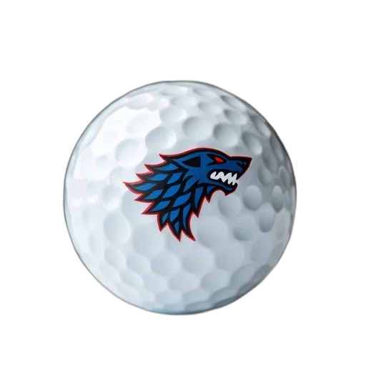 3d render, white, golf, ball transparent PNG cut-out