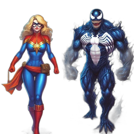 comic book art, concept art, fantasy art, captain transparent PNG cut-out