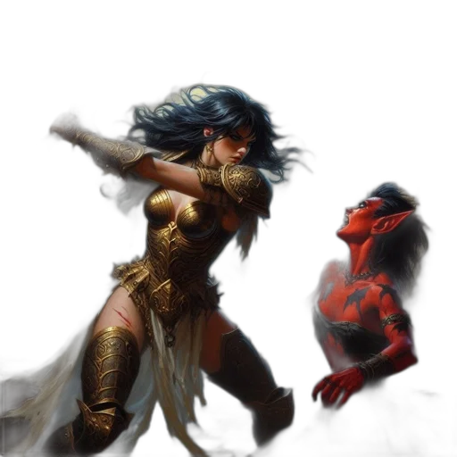 concept art, fantasy art, comic book art, pixel art transparent PNG cut-out