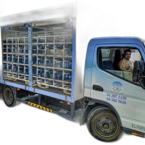 man, drives, truck, filled transparent PNG cut-out