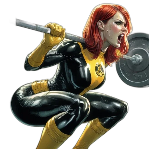 comic book art, concept art, intense, female transparent PNG cut-out