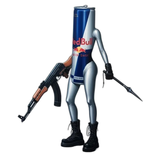 weapon, robot, staff, creature transparent PNG cut-out