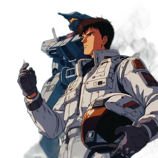 jacket, robot, dragon, weapon transparent PNG cut-out