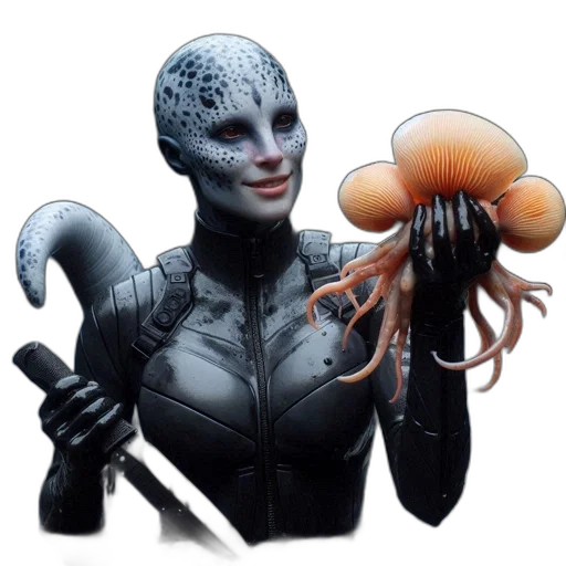 creature, food, concept art, comic book art transparent PNG cut-out