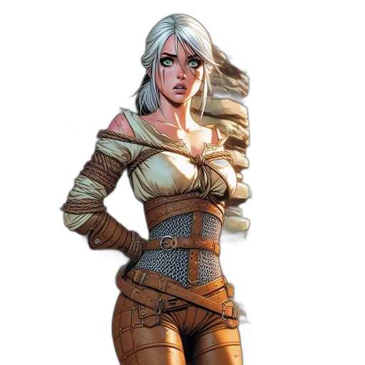 jacket, staff, dress, concept art transparent PNG cut-out