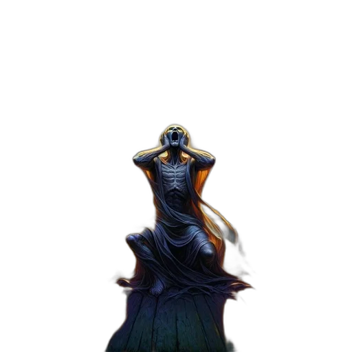 dress, staff, mask, crown transparent PNG cut-out