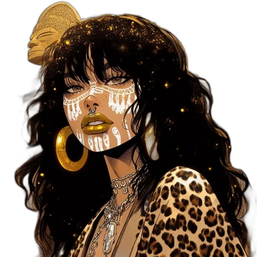 jewelry, mask, face, fantasy art transparent PNG cut-out