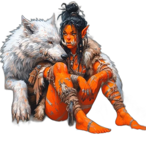 creature, fantasy art, concept art, pixel art transparent PNG cut-out
