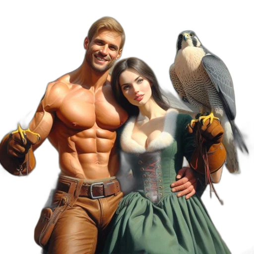 fantasy art, concept art, photorealistic, 3d render transparent PNG cut-out